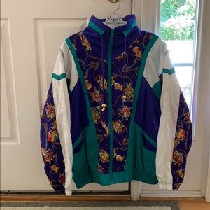80s vintage colorblock windbreaker
